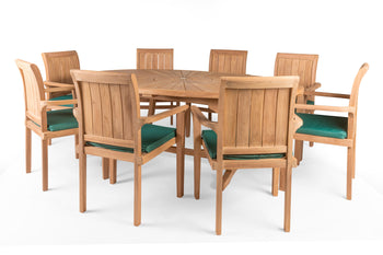 The Middleton 8 Seater Teak Garden Furniture Set